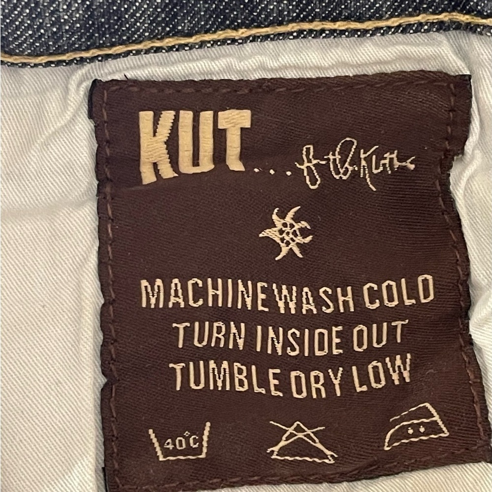 KUT FROM THE KLOTH Mid-Rise Five Pocket Design Jeans SZ 6 - Picture 15 of 15